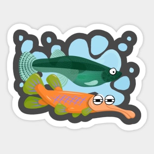 Cool Fishing Sticker